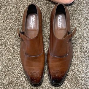 RAULPH LAUREN monk strap men’s dress shoe size 9 1/2